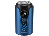 Verk 27804 Mini elektrický holicí strojek s LED, USB‑C, modrý