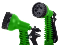 DIVODV 27924 Zahradní flexi hadice 7 - 15 m, pistole 7 v 1, černo-zelená