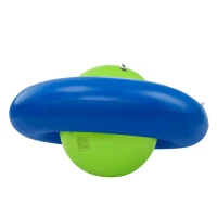 KIK KX2772 Nafukovací balanční houpačka s 6 úchyty, pro 3 děti, zeleno-modrá
