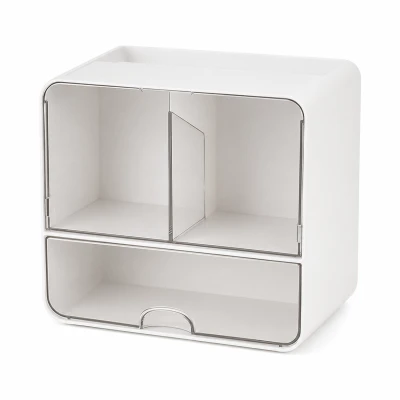 Verk 27668 Nástenný kozmetický organizér 17 x 16 x 11 cm, biely