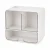 Verk 27668 Nástenný kozmetický organizér 17 x 16 x 11 cm, biely