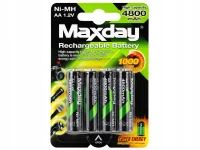 Verk 02044 Nabíjecí baterie AA R6, Ni-MH 1,2 V, 4800 mAh, 4 ks