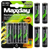 Verk 02044 Nabíjecí baterie AA R6, Ni-MH 1,2 V, 4800 mAh, 4 ks