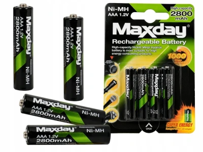 Verk 02045 Nabíjecí baterie AAA R3, Ni-MH 1,2 V, 2800 mAh, 4 ks