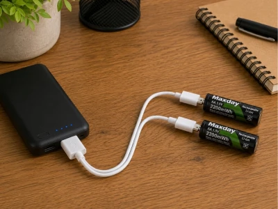 Verk 02046 Nabíjateľné batérie AA Li-Ion 1,5 V, 2200 mWh, 4 ks, USB-C