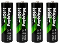 Verk 02047 Nabíjecí baterie AAA Li-Ion 1,5 V, 660 mWh, 4 ks, USB-C