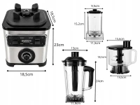 Verk 07501 Multifunkčný kuchynský mixér 3000 W, nádoby 2 500 ml + 600 ml, 8 v 1