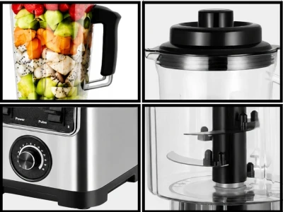 Verk 07501 Multifunkčný kuchynský mixér 3000 W, nádoby 2 500 ml + 600 ml, 8 v 1