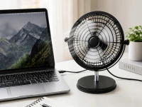 Verk 16043 Stolní USB ventilátor 4 W, 22 cm, černý