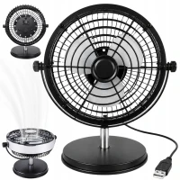 Verk 16043 Stolní USB ventilátor 4 W, 22 cm, černý