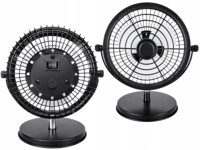 Verk 16043 Stolní USB ventilátor 4 W, 22 cm, černý