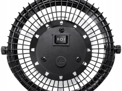 Verk 16043 Stolní USB ventilátor 4 W, 22 cm, černý
