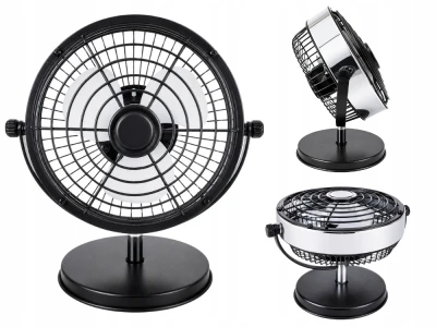 Verk 16043 Stolní USB ventilátor 4 W, 22 cm, černý