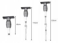 Verk 27741 Bezdrôtový mop s stierkou na okná 2 v 1, 2000 mAh, šedo-biely