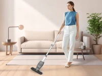 Verk 27741 Bezdrôtový mop s stierkou na okná 2 v 1, 2000 mAh, šedo-biely