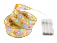 Verk 27712 LED svetelná stuha na vianočný stromček, 4 m, 40 LED, zlatá