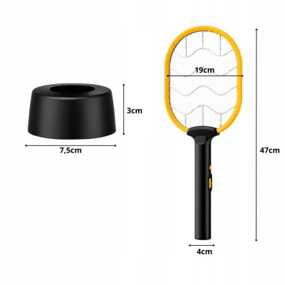 Verk 24668 Elektrický UV lapač hmyzu, 2 režimy, USB, černo-žlutý