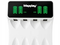 Verk 02056 Nabíjačka batérií AA/AAA s USB-C, 4 slotmi a LED indikáciou