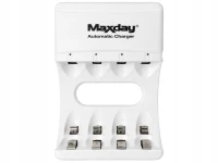 Verk 02054 Nabíječka na baterie AA/AAA s USB-C se 4 sloty a LED indikací