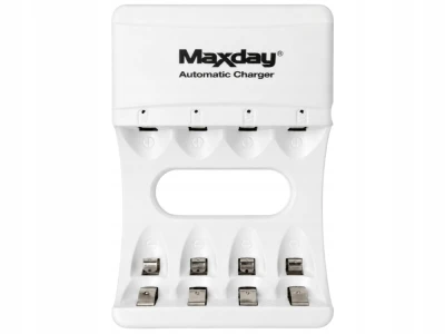 Verk 02054 Nabíječka na baterie AA/AAA s USB-C se 4 sloty a LED indikací