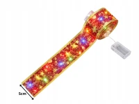 Verk 27712 LED svetelná stuha na vianočný stromček, 4 m, 40 LED, červená