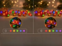 Verk 27712 LED svetelná stuha na vianočný stromček, 4 m, 40 LED, červená