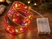 Verk 27712 LED svetelná stuha na vianočný stromček, 4 m, 40 LED, červená