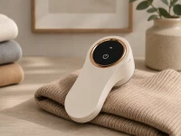 Verk 27764 Akumulátorový odstraňovač chumáčikov, 8 W, USB-C, hnedý