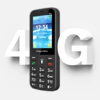 Kruger&Matz KM0924-4G Telefón pre seniorov Simple 924, Dual SIM, Bluetooth, čierny