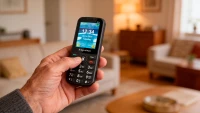 Kruger&Matz KM0924-4G Telefón pre seniorov Simple 924, Dual SIM, Bluetooth, čierny
