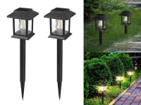 Verk 12399 Solárne záhradné lampy so senzorom súmraku, sada 2 ks