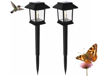 Verk 12399 Solárne záhradné lampy so senzorom súmraku, sada 2 ks