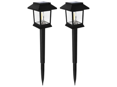 Verk 12399 Solárne záhradné lampy so senzorom súmraku, sada 2 ks