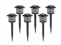 Verk 12401 Solární zahradní LED lampy se senzorem soumraku, sada 6 ks