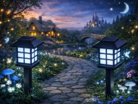 Verk 12401 Solární zahradní LED lampy se senzorem soumraku, sada 6 ks