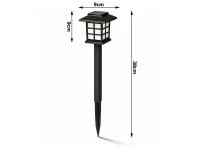 Verk 12401 Solární zahradní LED lampy se senzorem soumraku, sada 6 ks