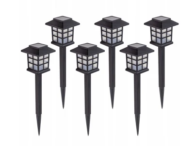 Verk 12401 Solární zahradní LED lampy se senzorem soumraku, sada 6 ks