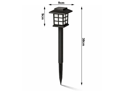 Verk 12401 Solární zahradní LED lampy se senzorem soumraku, sada 6 ks