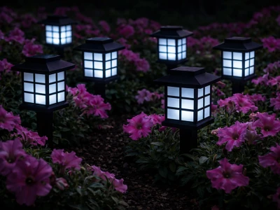 Verk 12401 Solární zahradní LED lampy se senzorem soumraku, sada 6 ks