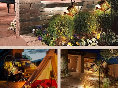 Verk 12407 Zahradní solární LED osvětlení se senzorem soumraku, konvička