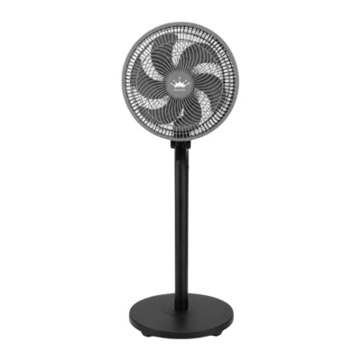 Verk 16047 Stojanový ventilátor s oscilací 40 cm, 3 rychlosti, 55 - 115 cm, černý