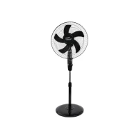 Verk 16049 Stojanový ventilátor s oscilací 40 cm, 3 rychlosti, 112 - 127 cm, černý