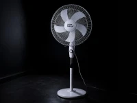 Verk 16049 Stojanový ventilátor s oscilací 40 cm, 3 rychlosti, 112 - 127 cm, bílý