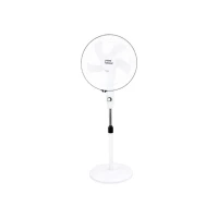 Verk 16049 Stojanový ventilátor s oscilací 40 cm, 3 rychlosti, 112 - 127 cm, bílý