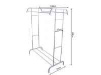 Verk 27618 Vešiak na oblečenie s policou 148 x 109 x 54 cm, biely