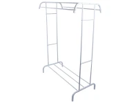 Verk 27618 Věšák na oděvy s policí 148 x 109 x 54 cm, bílý