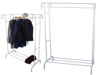 Verk 27618 Vešiak na oblečenie s policou 148 x 109 x 54 cm, biely