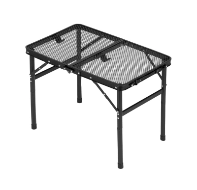 MultiGarden SMI-CT604 Skladací kempingový stôl 60 x 40 cm, čierny