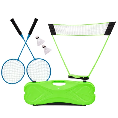 MOVEPRO Badmintonová súprava 300 x 156 cm - skladateľná sieť, 2 rakety, 2 košíky, kufrík