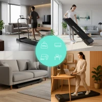 MOVEPRO GB-F3820 Elektrický běžecký pás, skládací, LED displej, 100 kg, 1-10 km/h